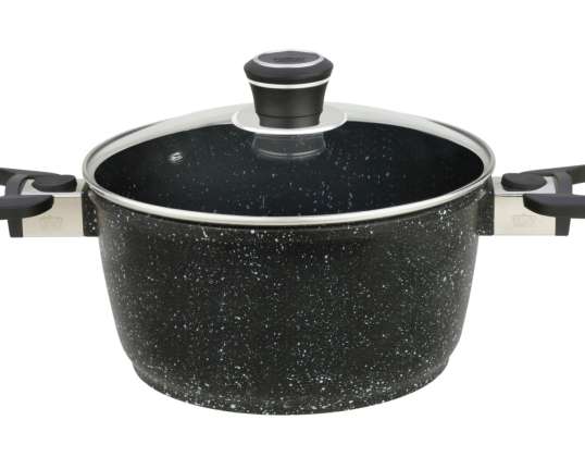 Cooking pot 24 cm series "Titanium Granit Ferro Therm"