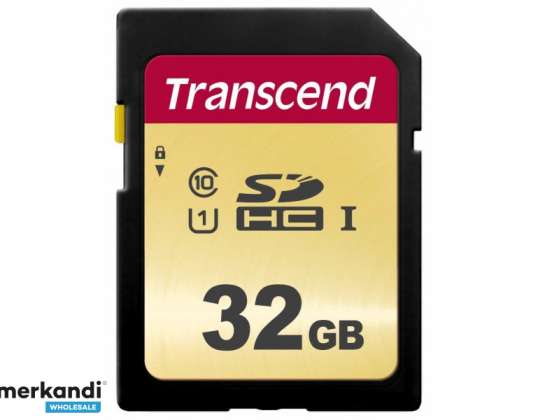 Carte SD Transcend 32 Go SDHC SDC500S 95 / 60 Mo / s TS32GSDC500S