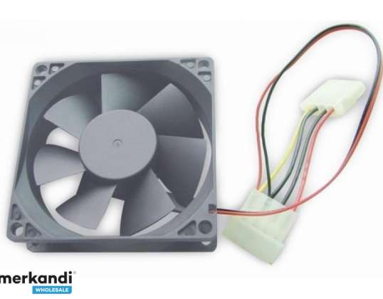 Gembird 80 mm PC skříň ventilátor pouzdro ložisko 4 pin napájecí konektor FANCASE-4