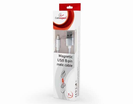 Câble combo USB CableXpert avec aimant. Connecteurs 1m CC-USB2-AMLMM-1M