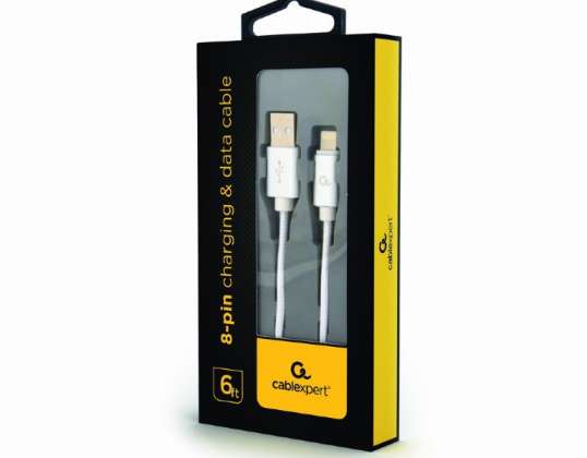 CableXpert Micro-USB kabel met metalen connectoren 1,8 m CCB-mUSB2B-AMLM-6-S