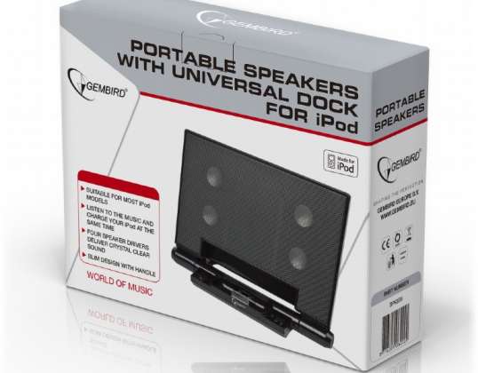 Gembird speaker with universal dock for iPod, iPhone 3/4/5/6 SPK320i