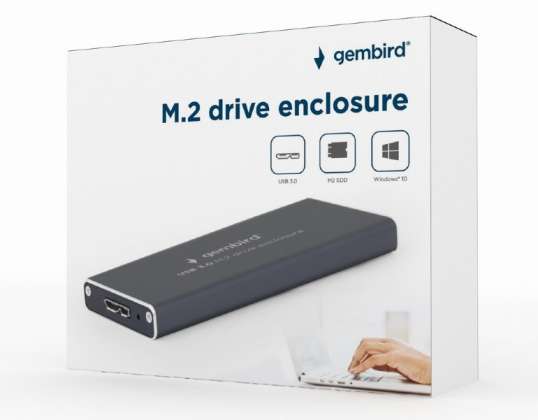 Gembird M.2 USB 3.0-Μαύρη θήκη EE2280-U3C-01