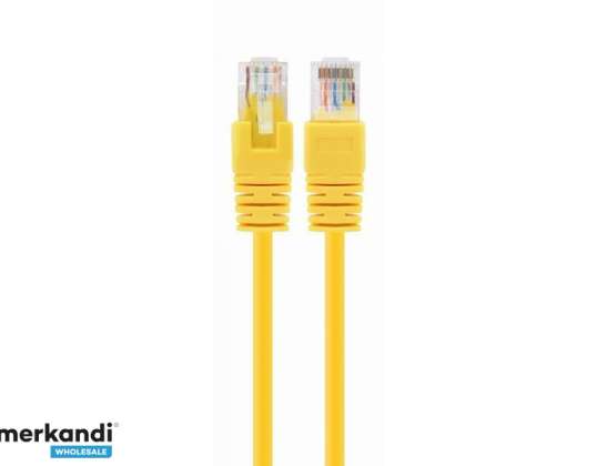 CAT5e UTP Câble de raccordement jaune 0.5 m PP12-0.5M/Y