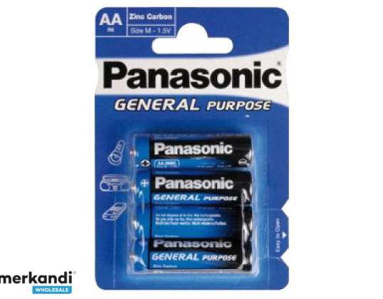 Panasonic Battery (blauw) Algemene R6 Mignon AA (4 stuks)