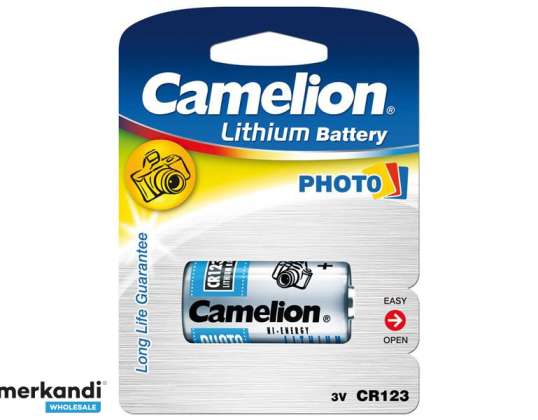 Baterie Camelion Lithium Photo CR123A 1 ks.