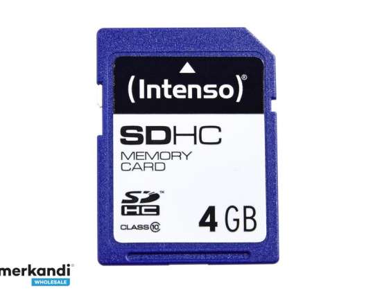 SDHC 4GB Intenso CL10 lizdinė plokštelė