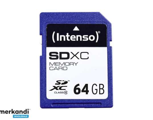 SDXC 64 ГБ Intenso CL10 блистер
