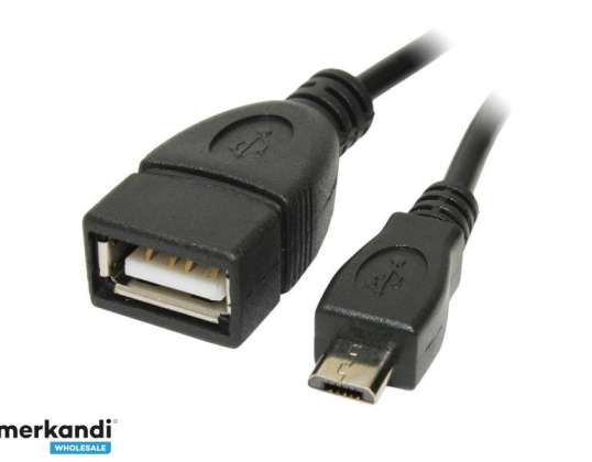 Reekin OTG адаптер Micro USB B / M към USB A / F кабел 0 20m