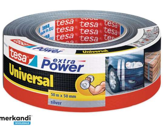 Tesa extra Power Universal PANZERBBAND 50mm/50 Meter (sølv)