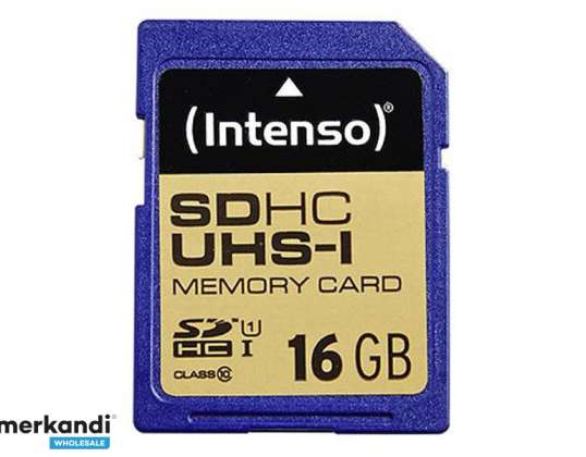 SDHC 16GB Intenso Premium CL10 UHS I lizdinė plokštelė