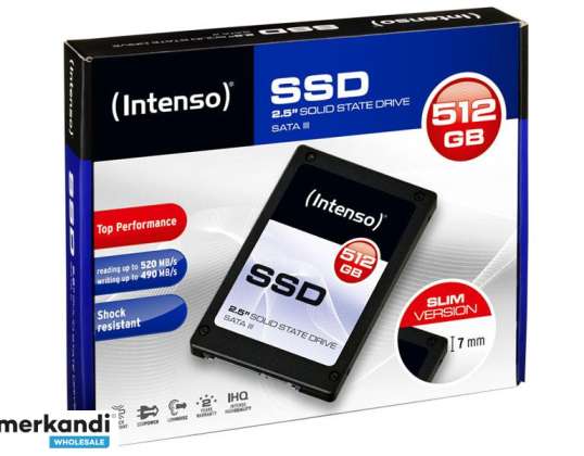 SSD Intenso 2,5 pouces 512 Go SATA III Haut de page