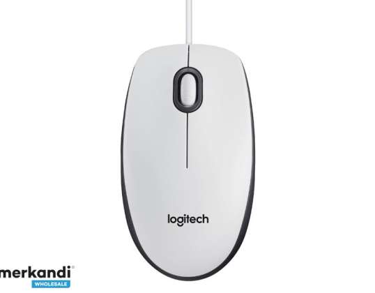 Mysz Logitech Optical Mouse B100 for Business Biała 910 003360
