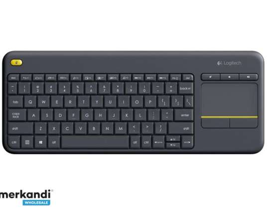 Billentyűzet Logitech Wireless Keyboard K400 Plus Fekete DE elrendezés 920 007127