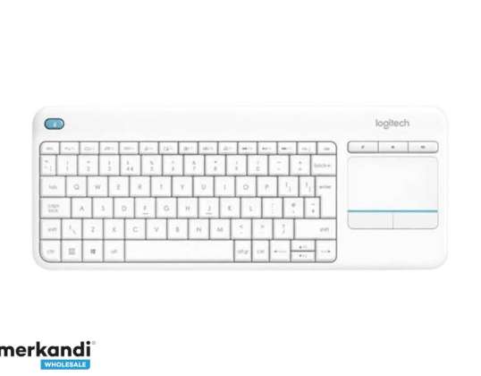 Keyboard Logitech Wireless Keyboard K400 Plus White DE Layout 920 007128