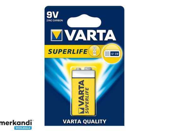 Batteri Varta Superlife 9V Block 1 stk.