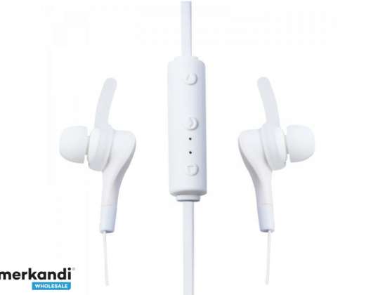 Logilink Bluetooth-stereo kõrvapeakomplektis Valge BT0040W