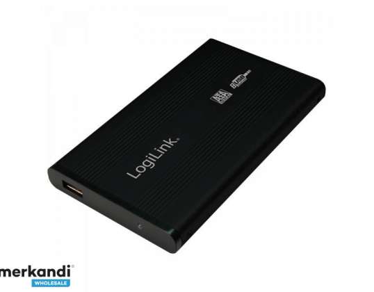 Περίβλημα σκληρού δίσκου Logilink 2 5 ιντσών S ATA USB 2.0 Alu Μαύρο UA0041B