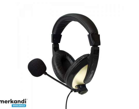 Logilink sztereó mikrofonos fejhallgató nagy viselési kényelemmel HS0011A