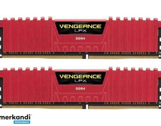 Corsair Vengeance LPX Red DDR4 2 x 8GB CMK16GX4M2B3200C16R