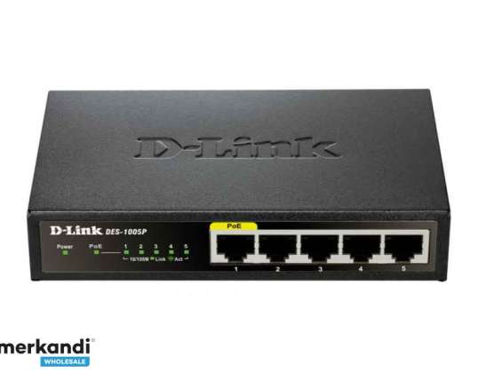 D Link Switch Onbeheerd DES 1005P