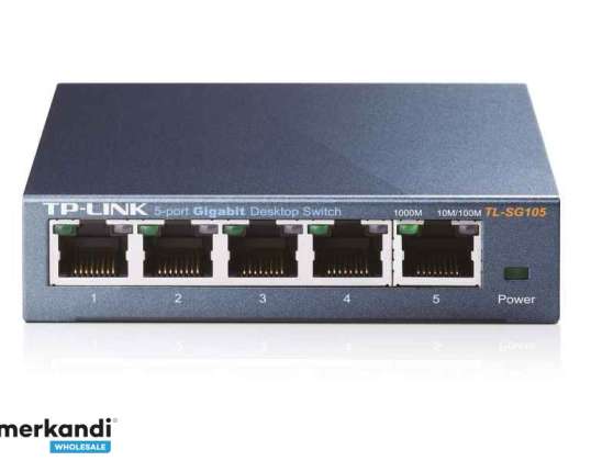 TP LINK 5-portars Gigabit-switch i metall Ohanterad TL SG105