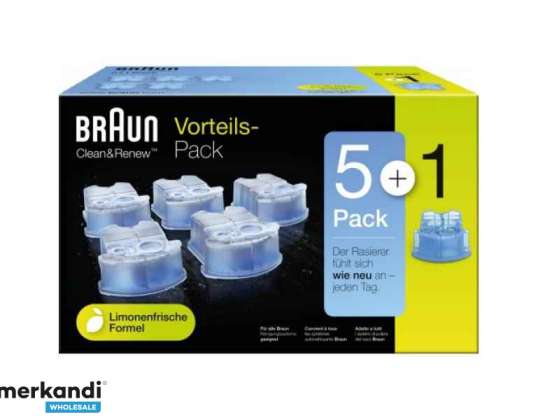 Cartuchos de limpieza Braun Clean & Renew CCR 5 1 paquete