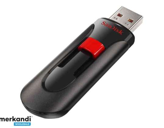 SanDisk Cruzer Glide 32GB USB 2.0 Kapacitet Schwarz - Rot USB-Stick SDCZ60-032G-B35