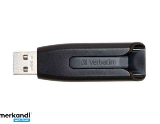 Verbatim USB atmintinė 128GB 3.0 parduotuvė n Go V3 Juoda mažmeninė prekyba 49189