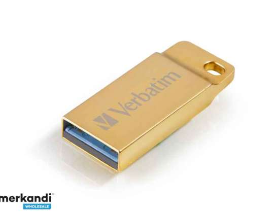 Verbatim Metal Executive - 16GB USB 3.0 Gold USB Flash Drive 99104