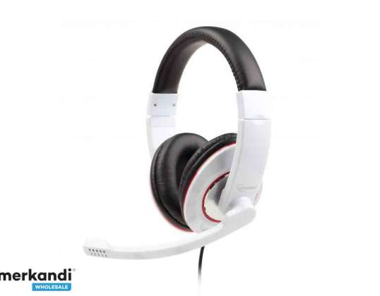 Gembird MHS-001-GW Λευκό ακουστικό κεφαλής MHS-001-GW