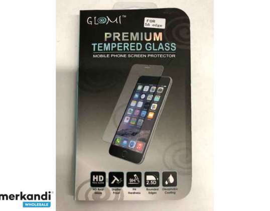 Tempered glass 9H for Glomi Samsung S6 Edge RETAIL