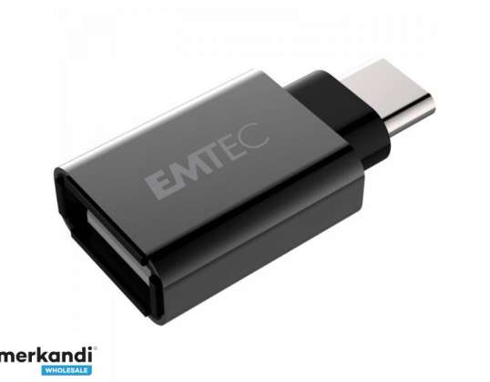 EMTEC T600 USB Type-C - USB-A 3.1 adapter (srebrn)