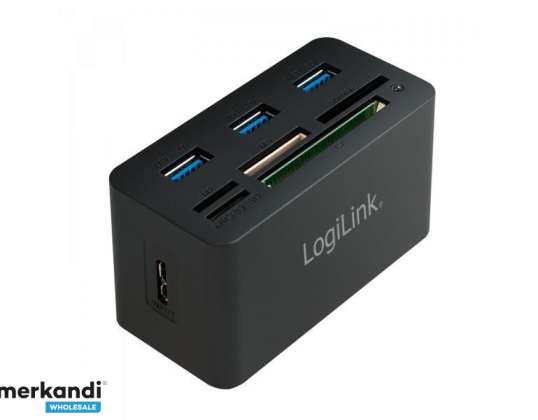 Logilink USB 3.0 Hub mit-in-one kártyaolvasó (CR0042)