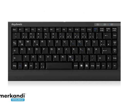 KeySonic ACK-595 C-toetsenbord PS / 2, USB 12506 (GER)