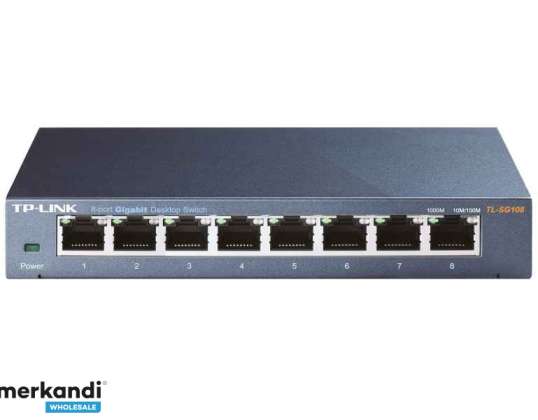 TP-Link Switcher Masaüstü 8 bağlantı noktalı 10 / 100M / 1000M TL-SG108E