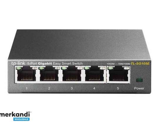 TP-Link Switcher Stationær stationær 5-port 10/100M/1000M TL-SG105E