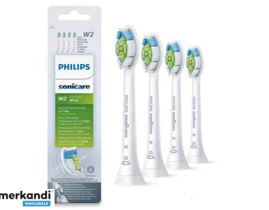 Philips yedek fırça başlığı Sonicare W2 Optimal beyaz (4 adet) HX6064 / 10