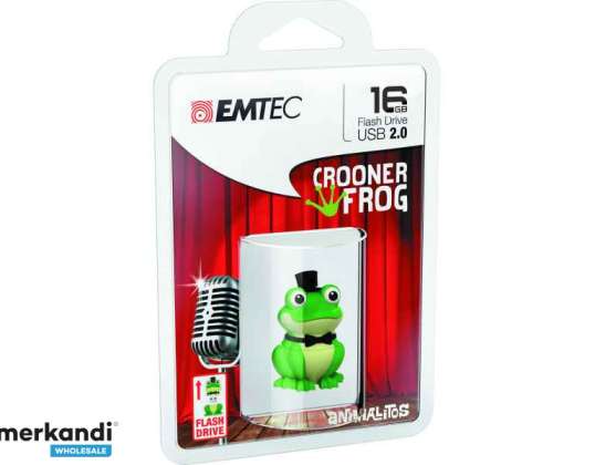 Emtec USB 2.0 M339 16GB эстрадный певец Frog (ECMMD16GM339)