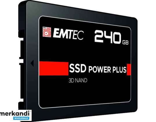 Emtec SSD interne X150 240 Go 3D NAND 2.5 SATA III 500 Mo / sec ECSSD240GX150