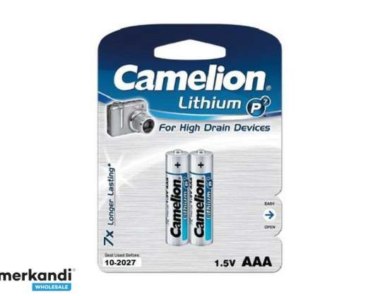 Batteri Camelion Lithium LR03 Micro AAA (2 stk.)