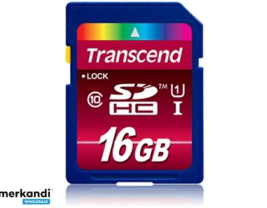 Transcend SD kortelė 16GB SDHC UHS-I 600x TS16GSDHC10U1