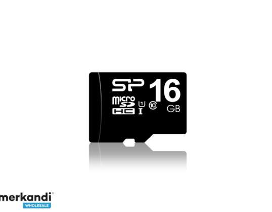 Silicon Power Micro SDCard 16GB SDHC Klass 10 w / Ad. Röta. SP016GBSTH010V10SP
