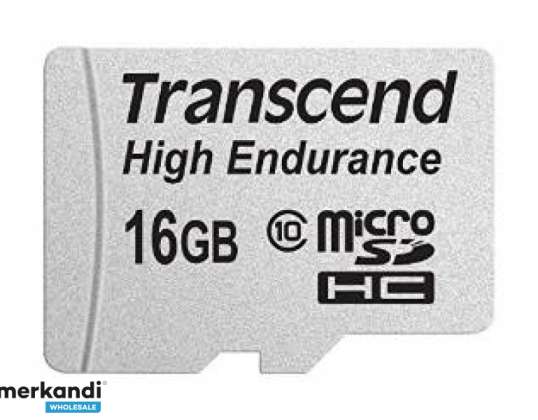 Transcend MicroSD/SDHC kortelė 16GB Aukštos ištvermės klasė10 TS16GUSDHC10V