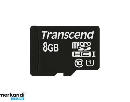 Transcend Card MicroSD / SDHC 8GB UHS1 cu adaptor TS8GUSDU1