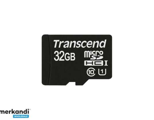 Transcend MicroSD / SDHC-kort 32GB UHS1 uden tilpasning. TS32GUSDCU1