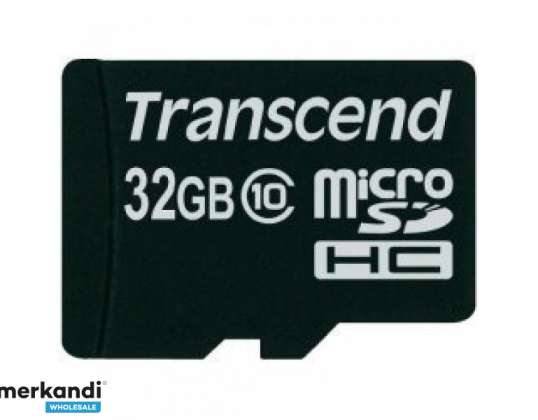 Transcend MicroSD / SDHC-kaart 32GB Class10 zonder Adap. TS32GUSDC10