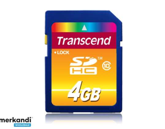 Transcend Karta SD 4 GB SDHC klasa 10 TS4GSDHC10