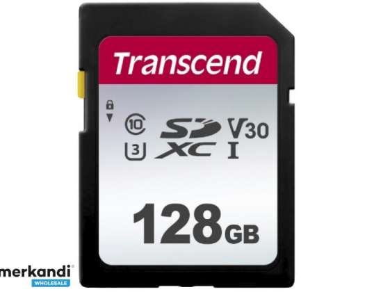 Трансценд SD-карта 128 ГБ SDXC SDC300S 95/45 МБ/с TS128GSDC300S