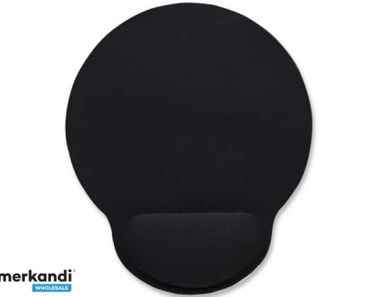 Manhattan mouse pad foam with palm rest black retail 434362